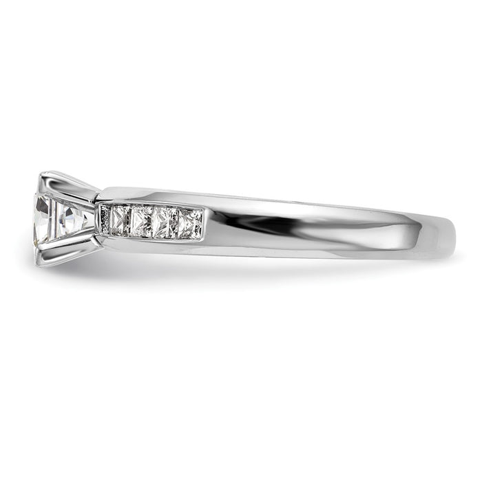 Buy Exclusive 14K White Gold Engagement Ring with 1/2 Carat Diamonds - Stylish Semi-Mount-3
