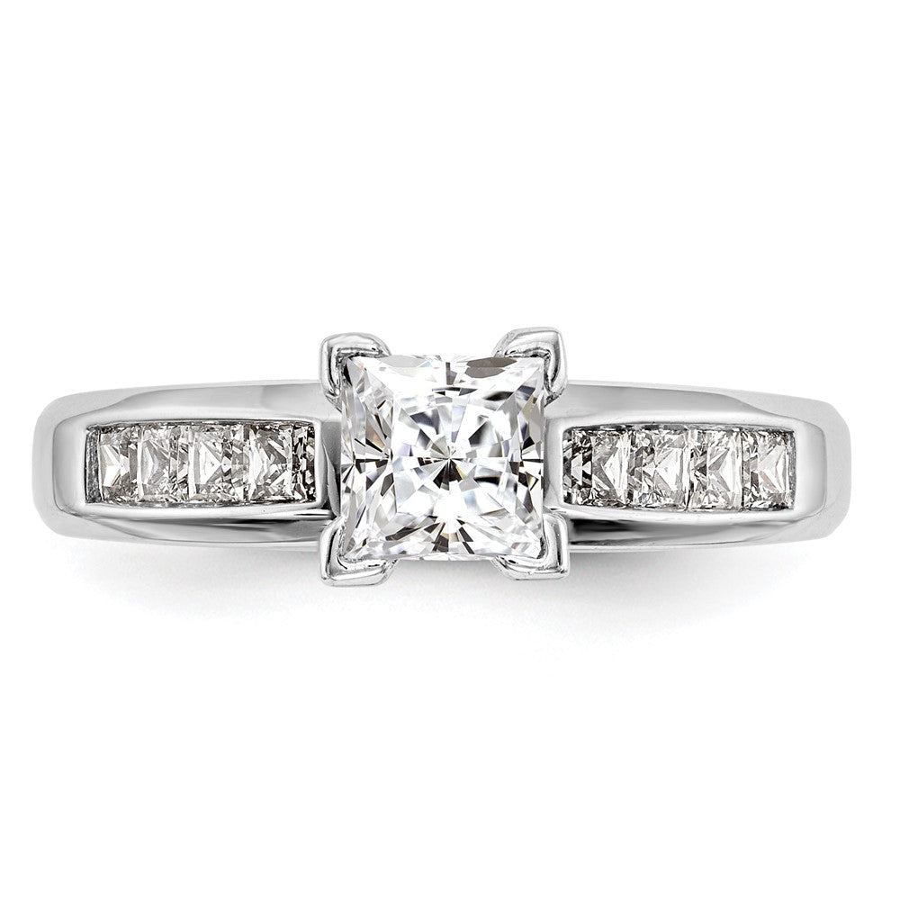 Buy Exclusive 14K White Gold Engagement Ring with 1/2 Carat Diamonds - Stylish Semi-Mount