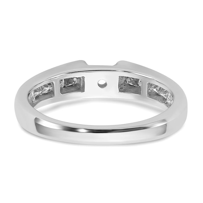 Buy Exclusive 14K White Gold Engagement Ring with 1/2 Carat Diamonds - Stylish Semi-Mount-5