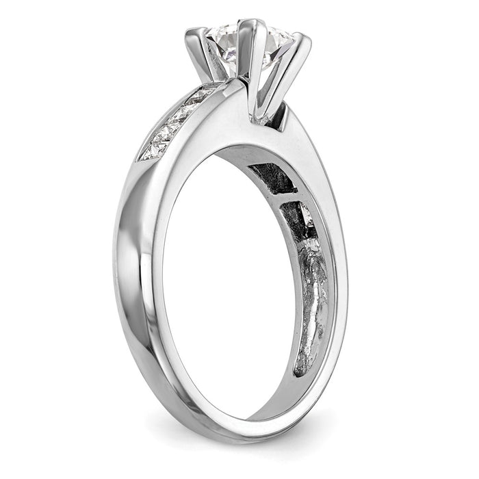Buy Exclusive 14K White Gold Engagement Ring with 1/2 Carat Diamonds - Stylish Semi-Mount-6