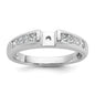 Buy Exclusive 14K White Gold Engagement Ring with 1/2 Carat Diamonds - Stylish Semi-Mount-1