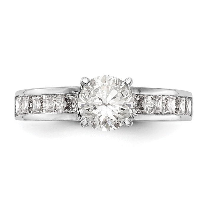 Buy Exclusive 14K White Gold Semi-Mount Engagement Ring for 1 Carat Gem-4