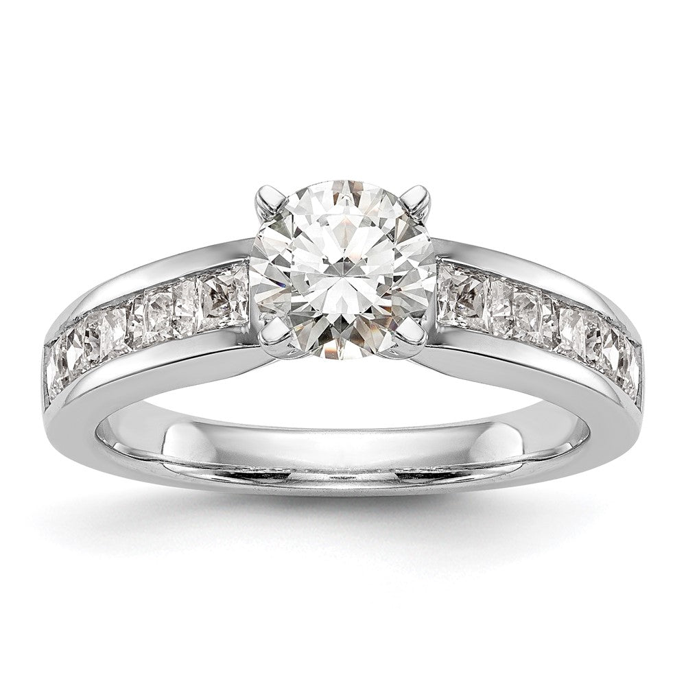 Buy Exclusive 14K White Gold Semi-Mount Engagement Ring for 1 Carat Gem