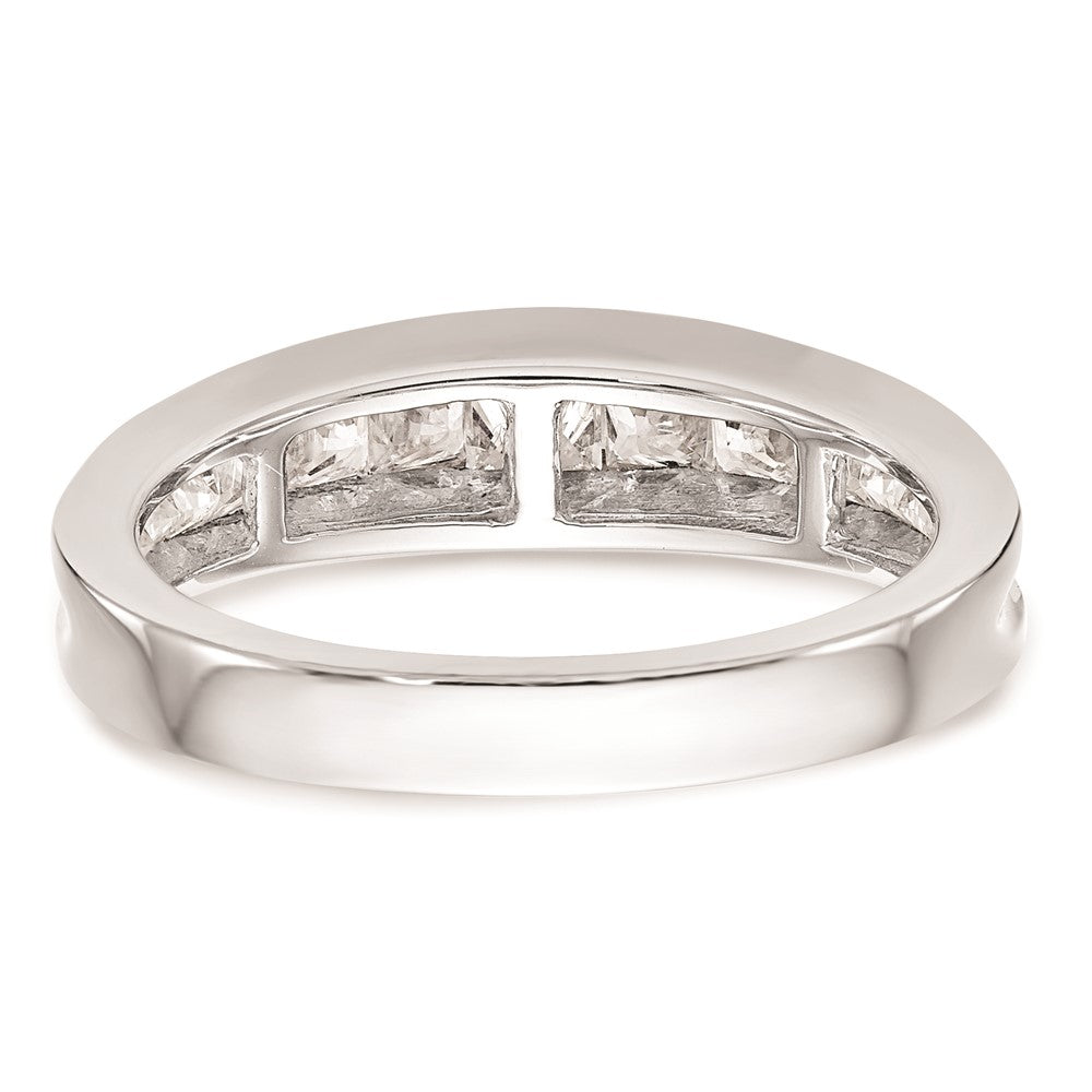 Buy 14K White Gold Princess Cut Channel-Set Wedding Band - Stylish Value