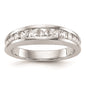 Buy 14K White Gold Princess Cut Channel-Set Wedding Band - Stylish Value-1