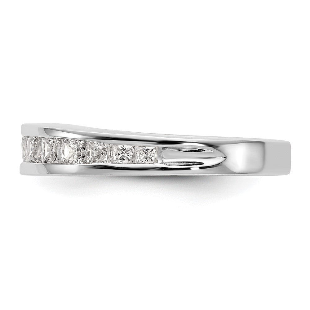 Exclusive 14K White Gold 1.16 Carat Channel-Set Diamond Wedding Band, Luxury
