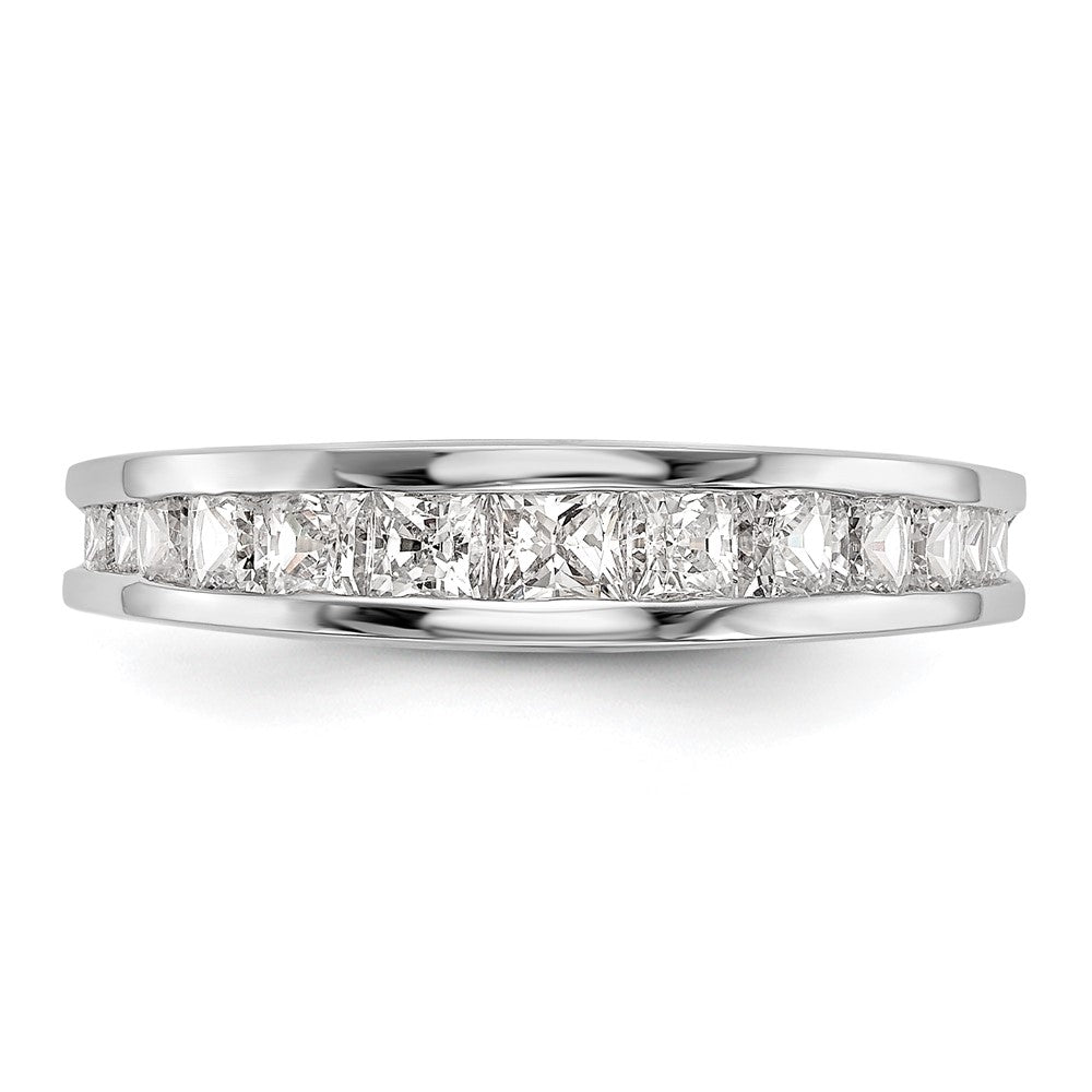 Exclusive 14K White Gold 1.16 Carat Channel-Set Diamond Wedding Band, Luxury
