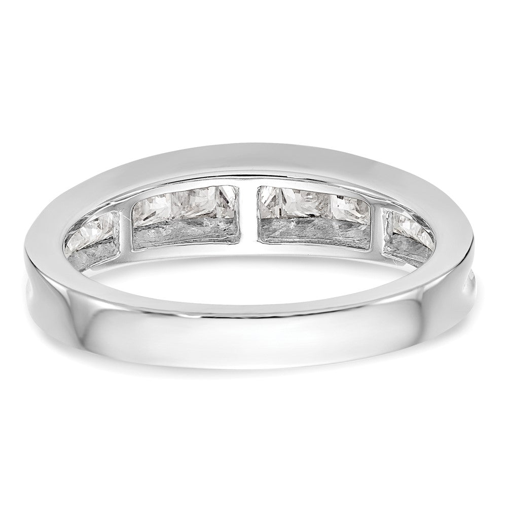 Exclusive 14K White Gold 1.16 Carat Channel-Set Diamond Wedding Band, Luxury