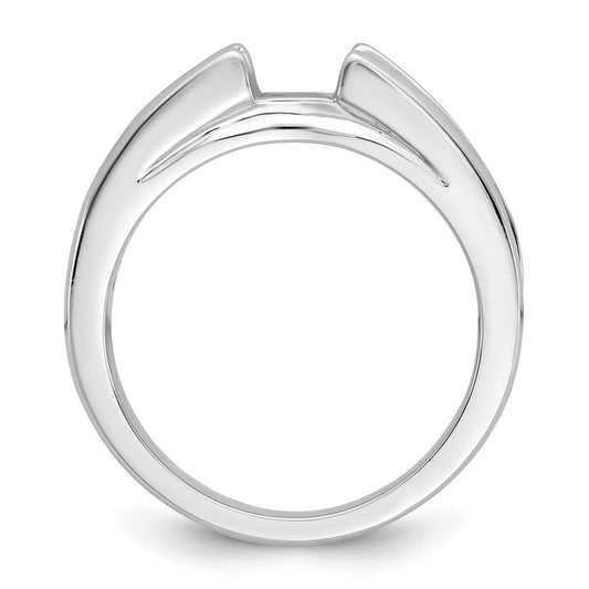 Exclusive 14K White Gold 1 Carat Channel-Set Diamond Semi-Mount Ring