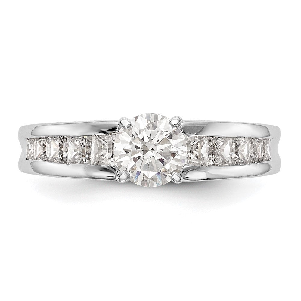 Exclusive 14K White Gold 1 Carat Channel-Set Diamond Semi-Mount Ring
