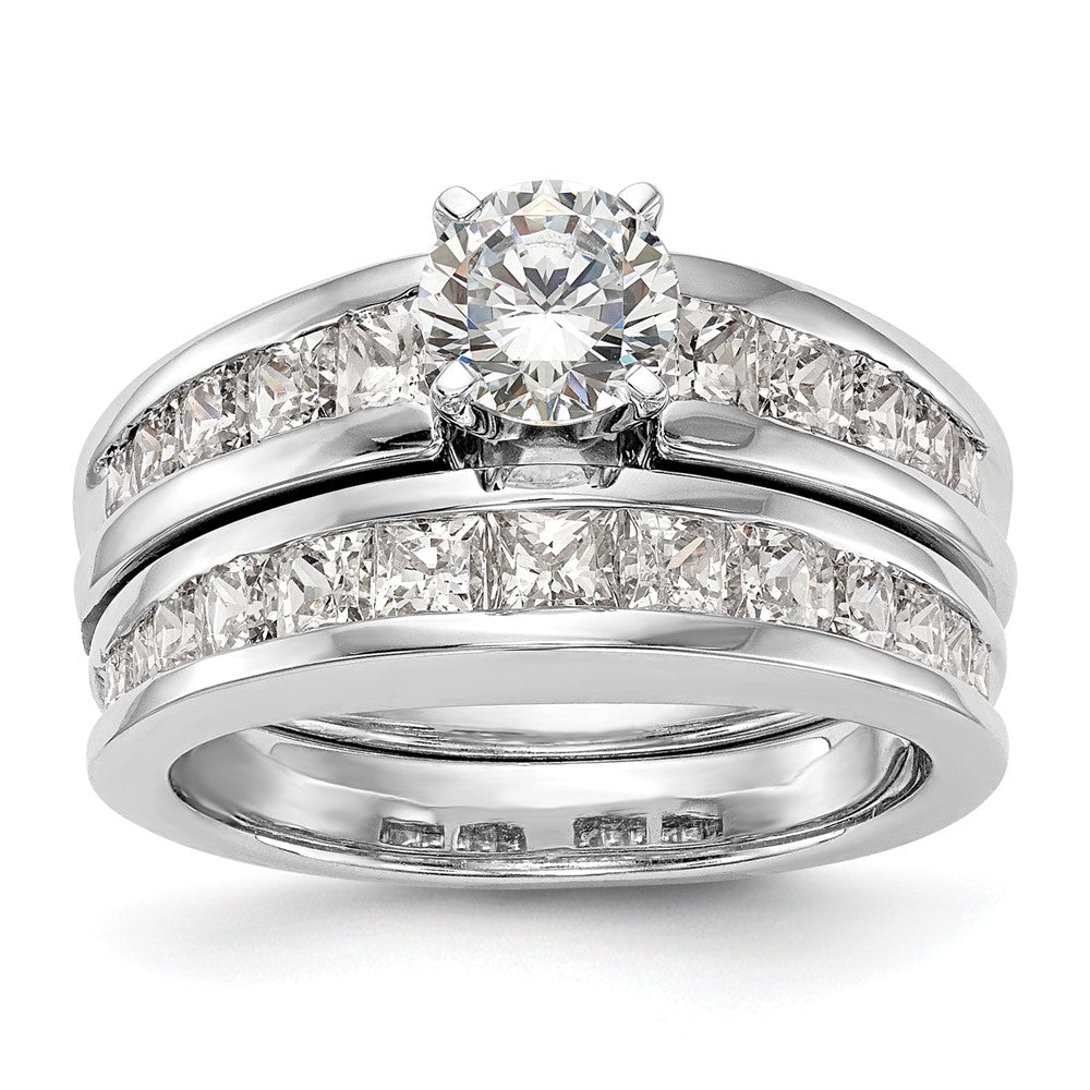 Exclusive 14K White Gold 1 Carat Channel-Set Diamond Semi-Mount Ring