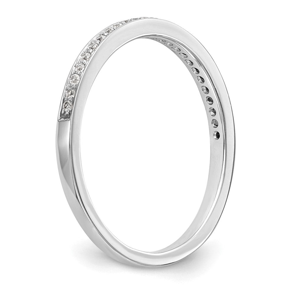 Buy Stylish 14K White Gold Diamond Wedding Band, 1/8 Carat Total Weight