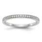 Buy Stylish 14K White Gold Diamond Wedding Band, 1/8 Carat Total Weight-1