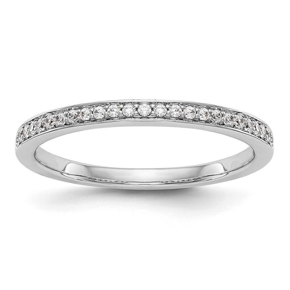 Buy Stylish 14K White Gold Diamond Wedding Band, 1/8 Carat Total Weight