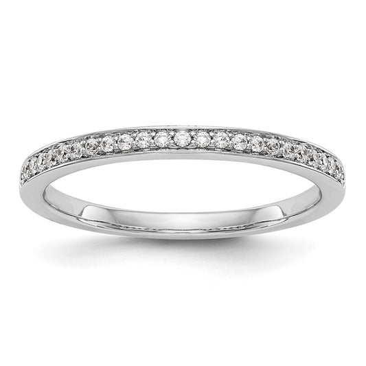Buy Stylish 14K White Gold Diamond Wedding Band, 1/8 Carat Total Weight