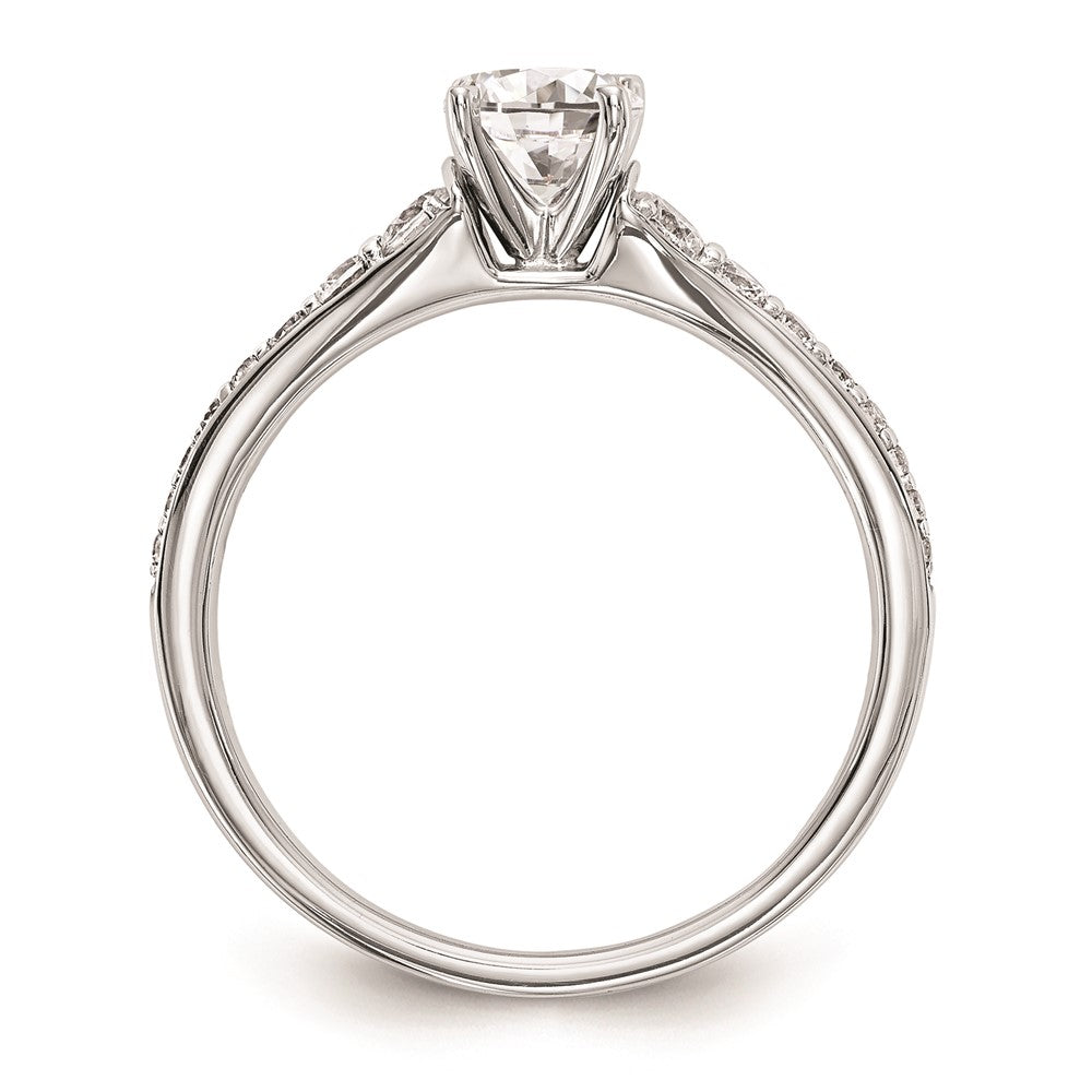 Buy Stylish 14K White Gold Peg-Set Engagement Ring Setting - Exclusive Value!