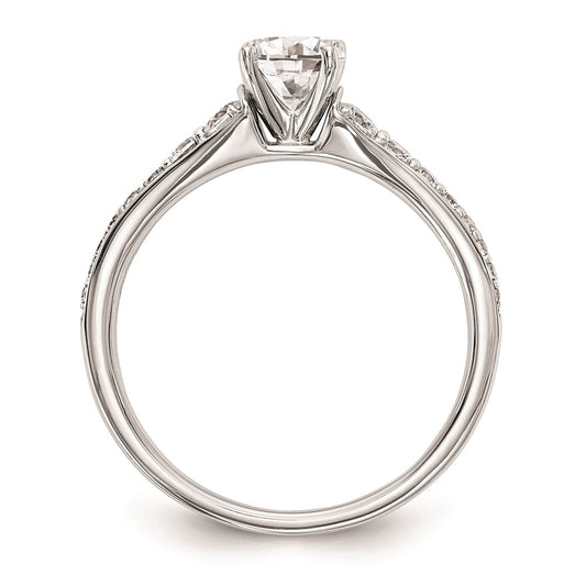 Buy Stylish 14K White Gold Peg-Set Engagement Ring Setting - Exclusive Value!