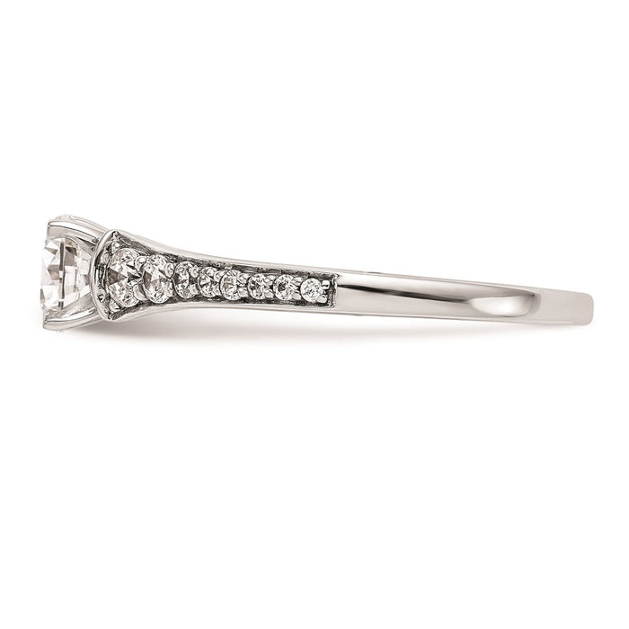 Buy Stylish 14K White Gold Peg-Set Engagement Ring Setting - Exclusive Value!-3