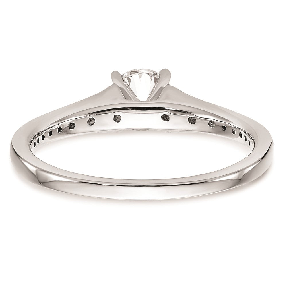 Buy Stylish 14K White Gold Peg-Set Engagement Ring Setting - Exclusive Value!
