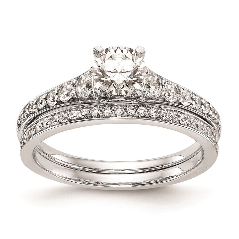 Buy Stylish 14K White Gold Peg-Set Engagement Ring Setting - Exclusive Value!