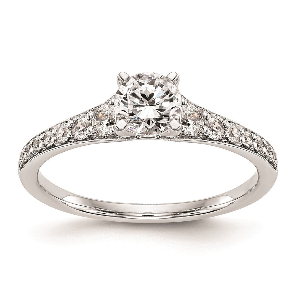Buy Stylish 14K White Gold Peg-Set Engagement Ring Setting - Exclusive Value!