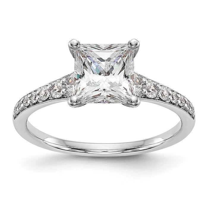 Buy Stylish 14K White Gold Peg-Set Engagement Ring Setting - Exclusive Value!-9