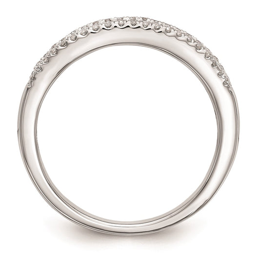 High-Quality 14K White Gold Wedding Band Setting | Stylish & Affordable Option