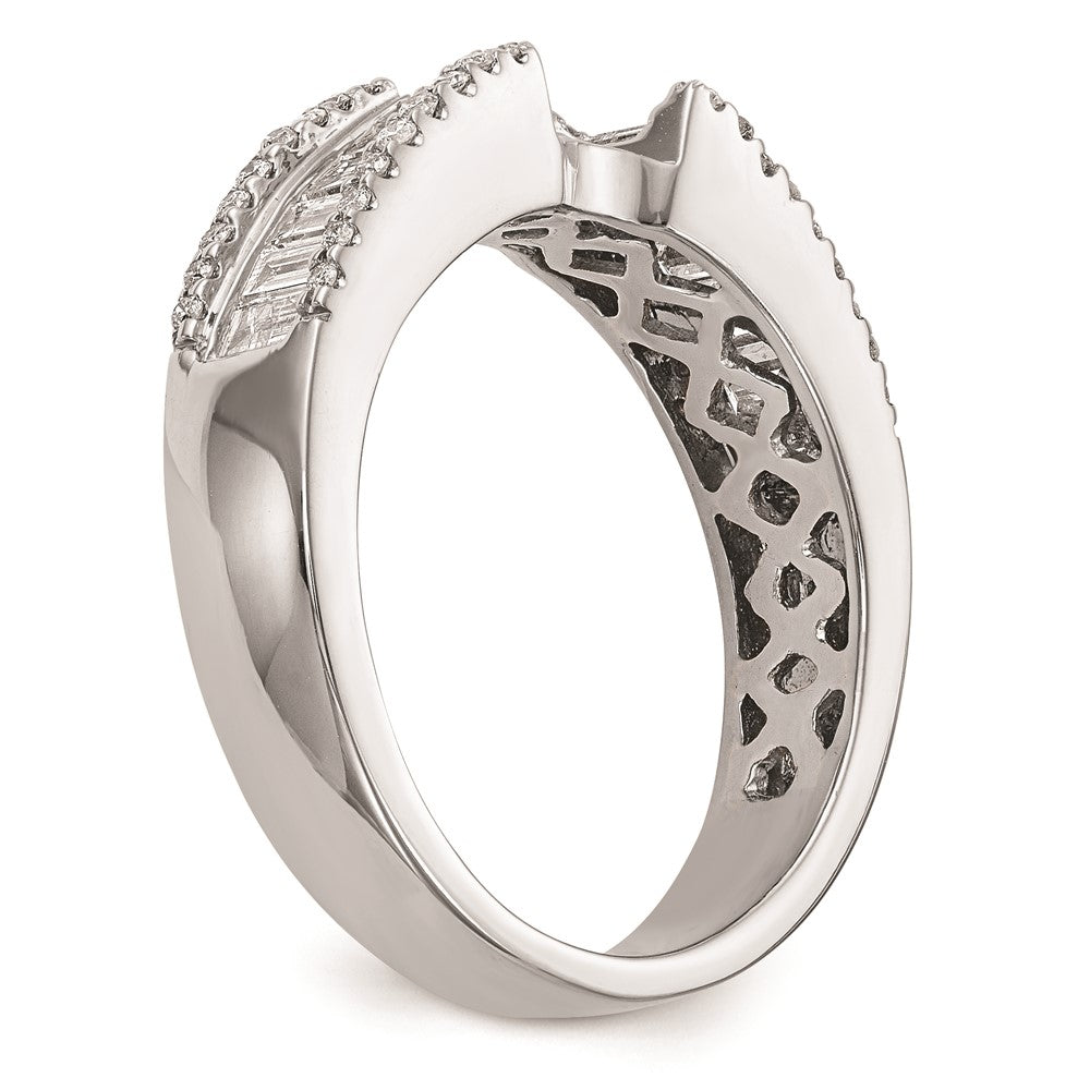 Buy Stylish 14K White Gold Peg-Set Engagement Ring Setting - Exclusive Value!