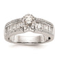 Buy Stylish 14K White Gold Peg-Set Engagement Ring Setting - Exclusive Value!-1