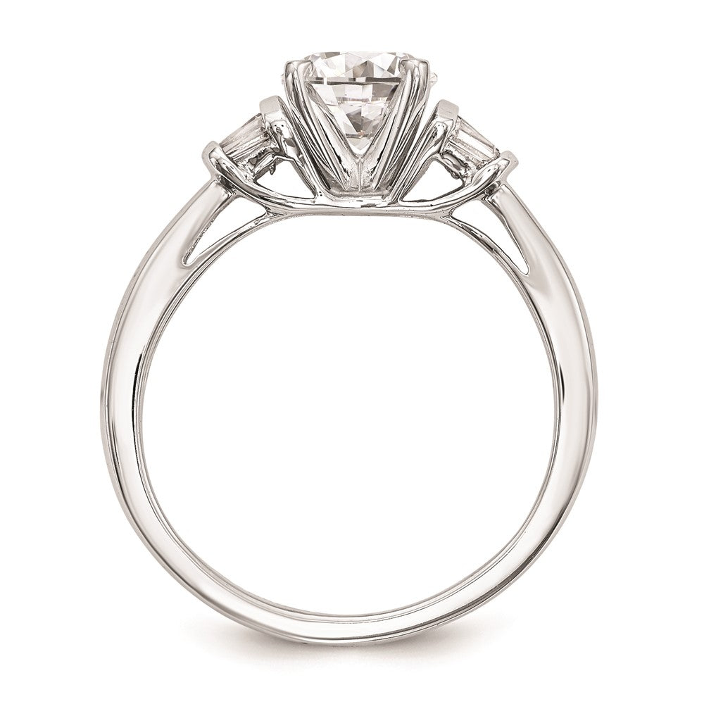 High-Quality 14K White Gold Peg-Set Engagement Ring Setting - Stylish Value