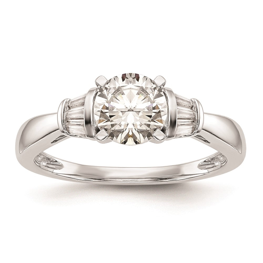High-Quality 14K White Gold Peg-Set Engagement Ring Setting - Stylish Value