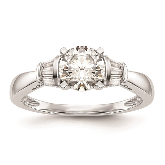 High-Quality 14K White Gold Peg-Set Engagement Ring Setting - Stylish Value