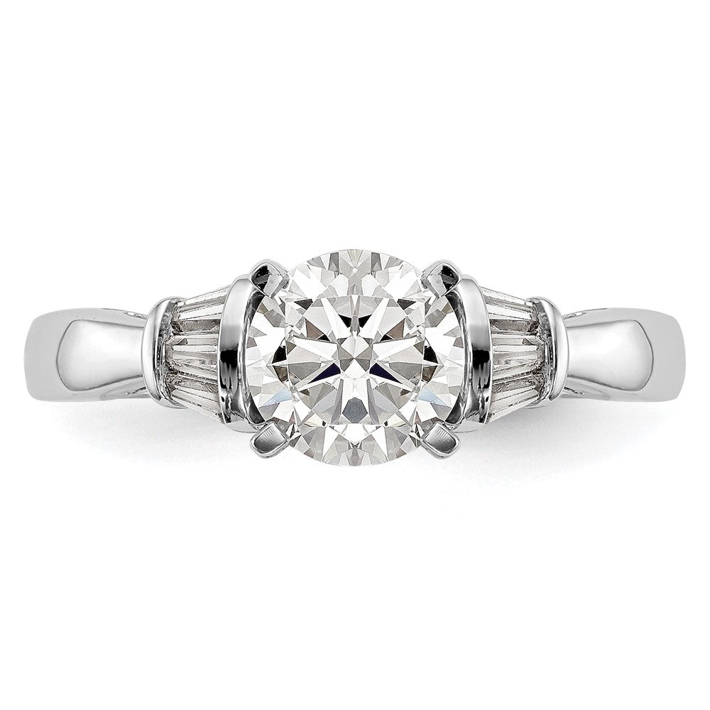 Buy 14K White Gold Semi-Mount Engagement Ring with 1/5 Carat Diamonds - Stylish!