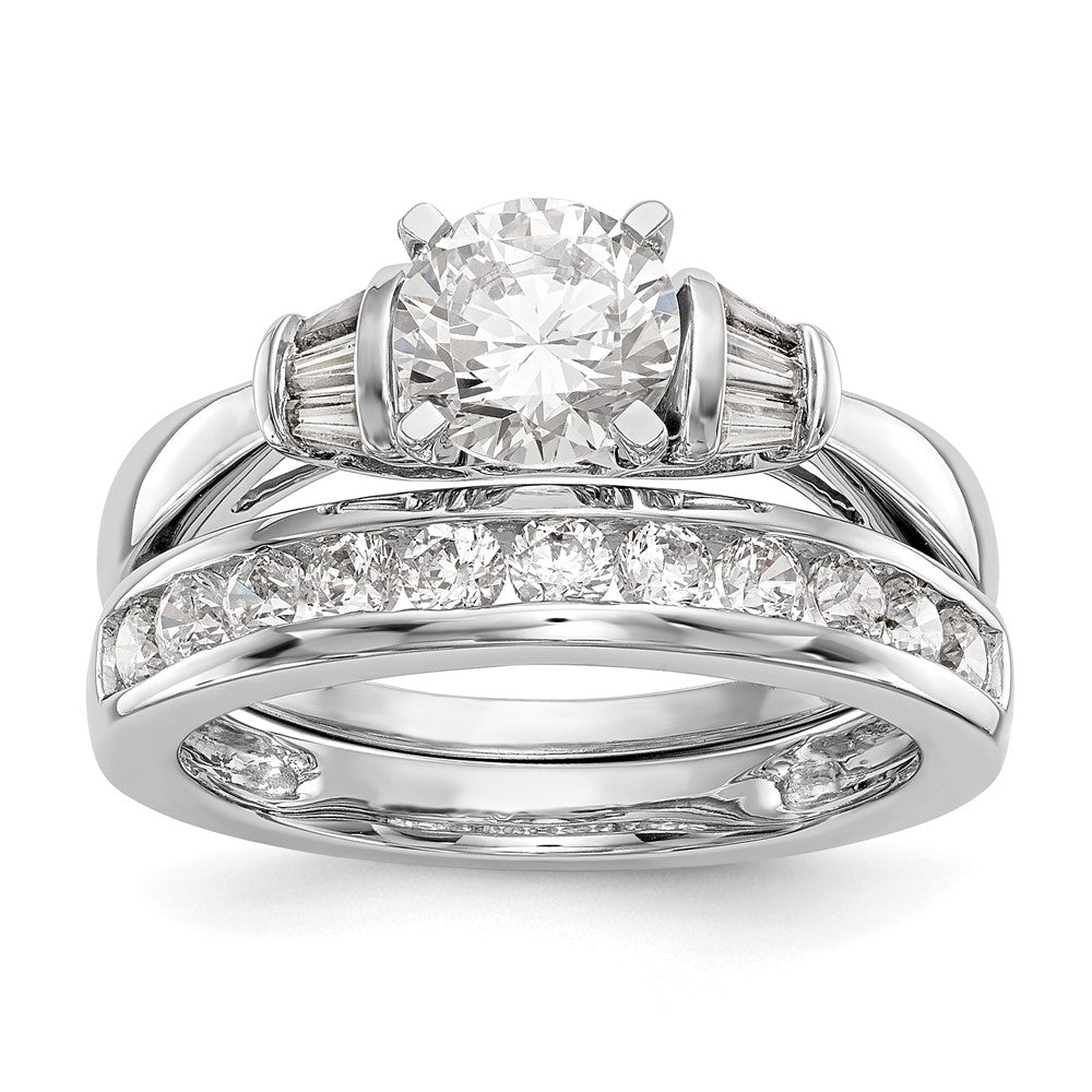 Buy 14K White Gold Semi-Mount Engagement Ring with 1/5 Carat Diamonds - Stylish!
