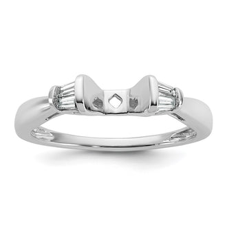 Buy 14K White Gold Semi-Mount Engagement Ring with 1/5 Carat Diamonds - Stylish!