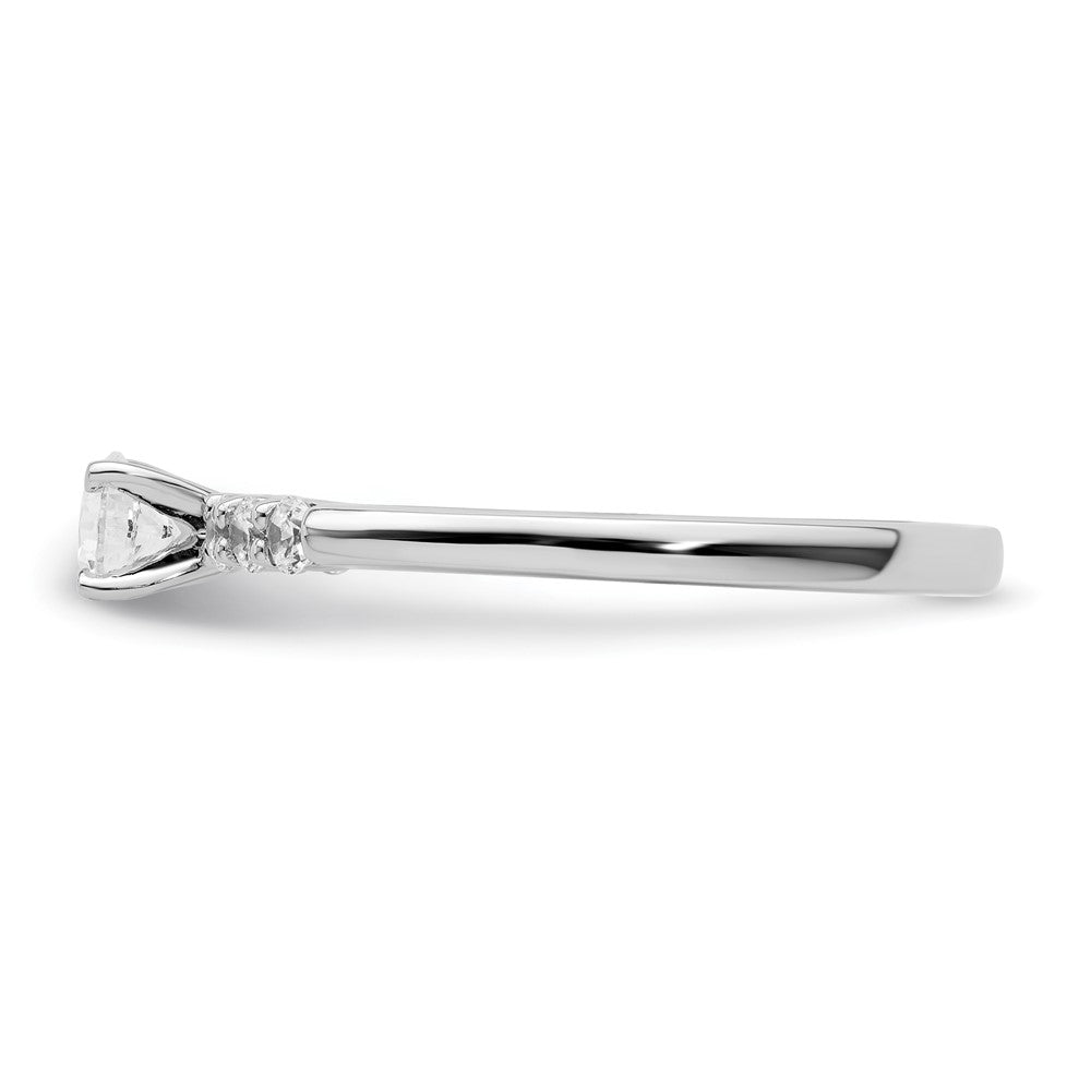 High-Quality 14K White Gold 1/4 Carat Diamond Semi-Mount Engagement Ring