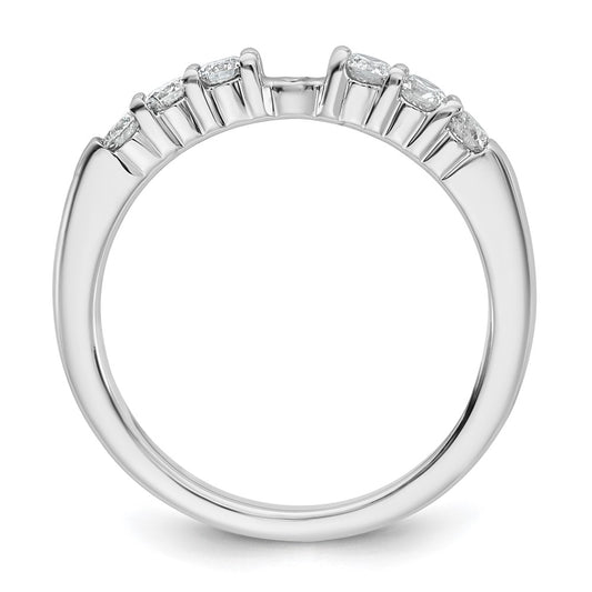 Buy 14K White Gold Semi-Mount Engagement Ring with 3/8 Carat Diamond - Stylish Value!
