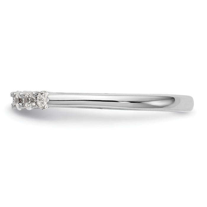 Buy Stylish 14K White Gold Semi-Mount Engagement Ring, 3/8 Carat Diamond-3