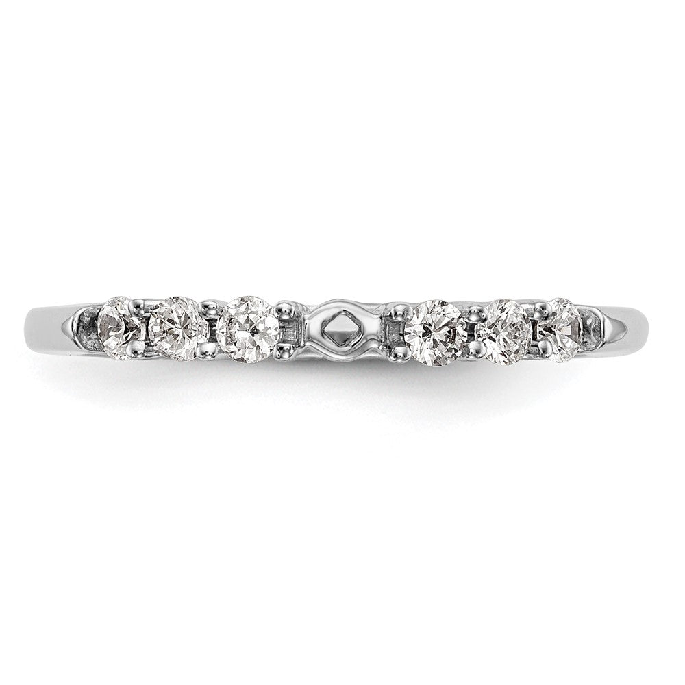 Buy Stylish 14K White Gold Semi-Mount Engagement Ring, 3/8 Carat Diamond