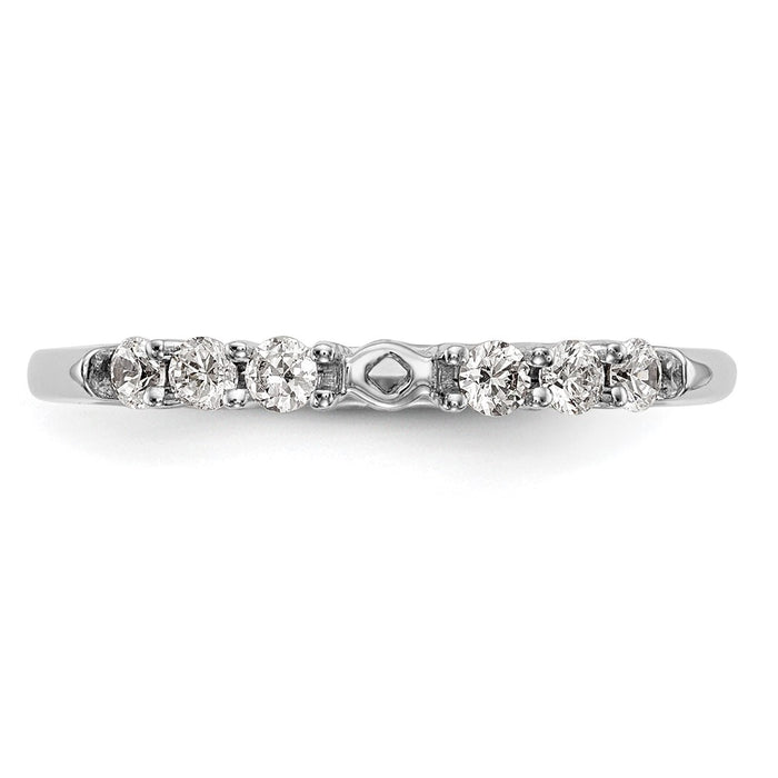 Buy Stylish 14K White Gold Semi-Mount Engagement Ring, 3/8 Carat Diamond-4
