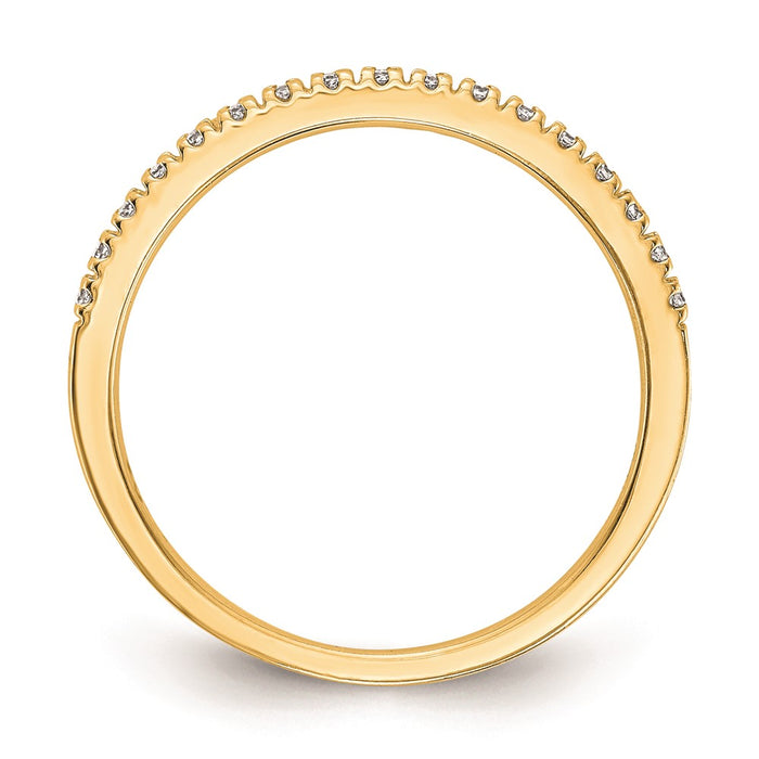 High-Quality 10K Gold Diamond Wedding Ring - Stylish & Affordable Elegance-2