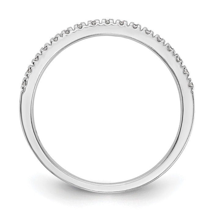 Buy Exclusive 10K White Gold Diamond Wedding Band, 1/10 Carat - Stylish Value!-2