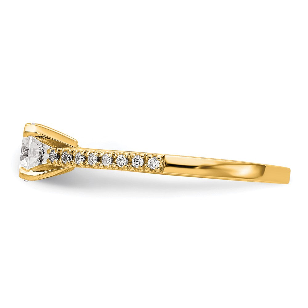 Buy Stylish 10K Diamond Semi-Mount Engagement Ring - Affordable Luxury Design