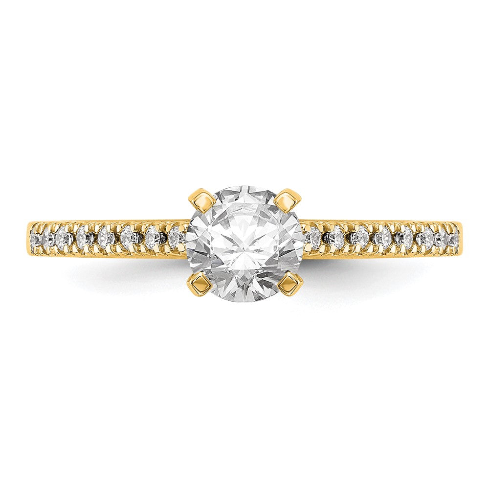 Buy Stylish 10K Diamond Semi-Mount Engagement Ring - Affordable Luxury Design