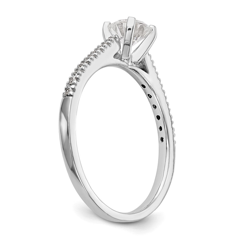 Buy 14K White Gold Semi-Mount Engagement Ring, 1/10 Carat Diamond, Stylish Design