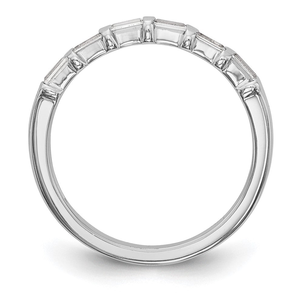 Buy Exclusive 14K White Gold 1/4 Carat Baguette Diamond Wedding Band - Luxury Value