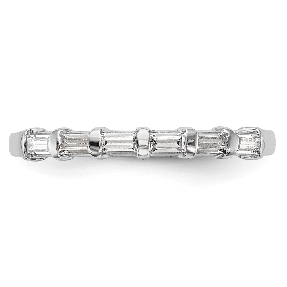 Buy Exclusive 14K White Gold 1/4 Carat Baguette Diamond Wedding Band - Luxury Value