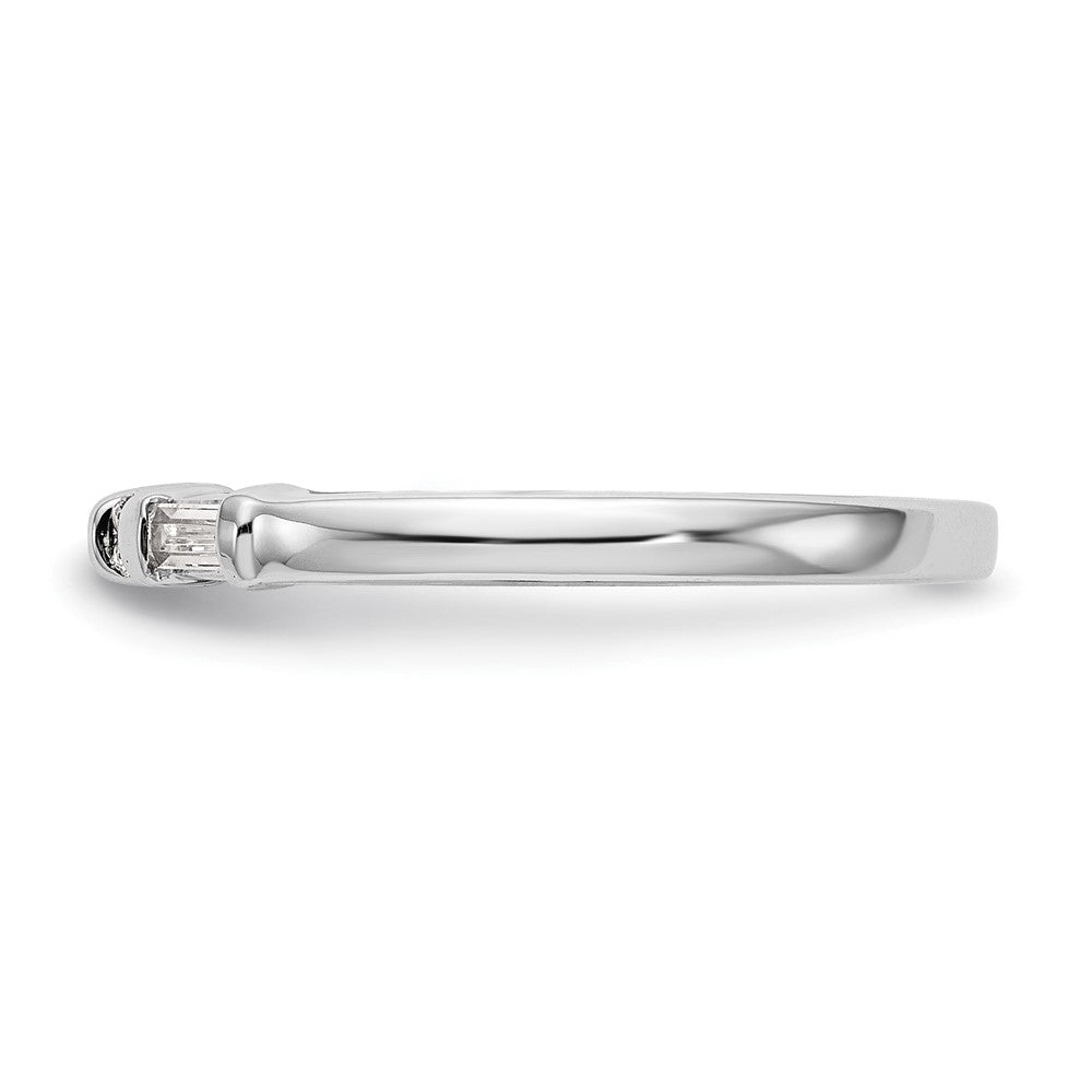 Buy Affordable 14K White Gold Wedding Band with 1/4 Carat Diamonds