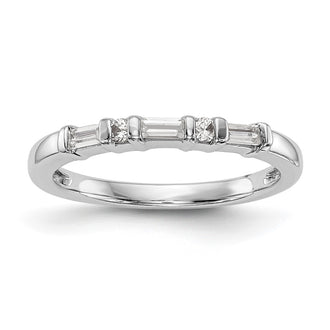 Buy Affordable 14K White Gold Wedding Band with 1/4 Carat Diamonds