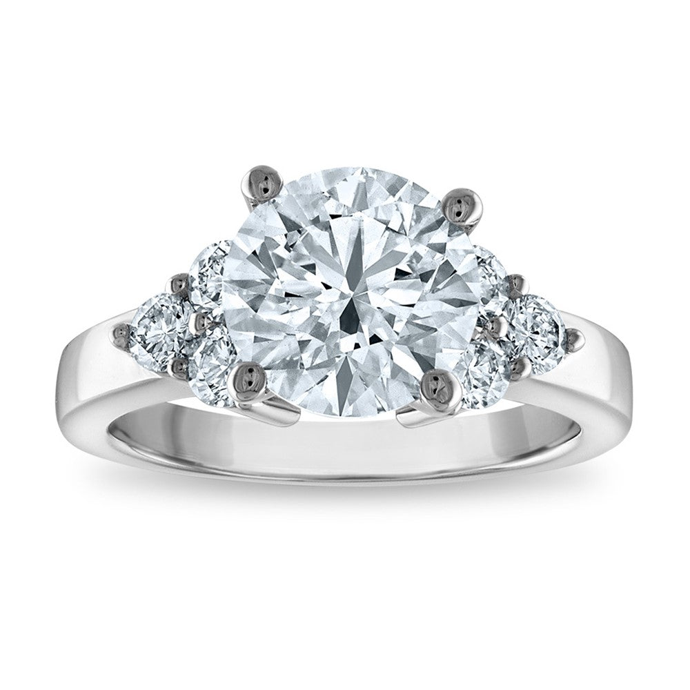 Exclusive 3.35ct Round Lab-Grown Diamond Engagement Ring in 14K White Gold